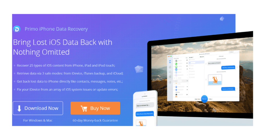  best Software for data recovery-Primo iPhone Data Recovery