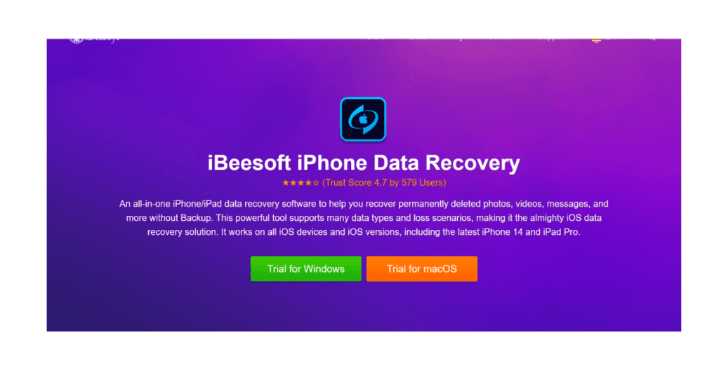  Best recovery software-iBeesoft iPhone Data Recovery