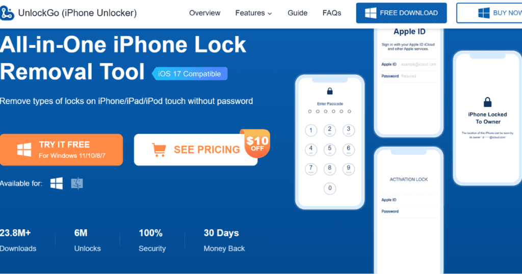 top iPhone unlock software