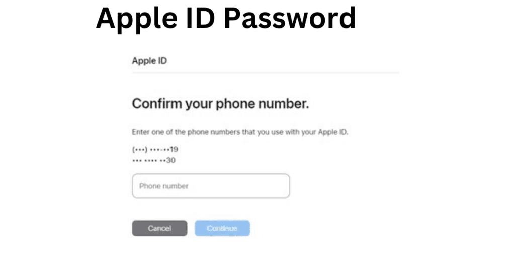 Apple ID forget Password2