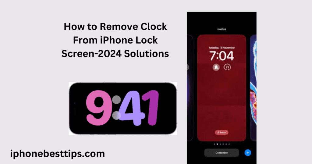 How to Remove Clock From iPhone Lock Screen-2024 solution