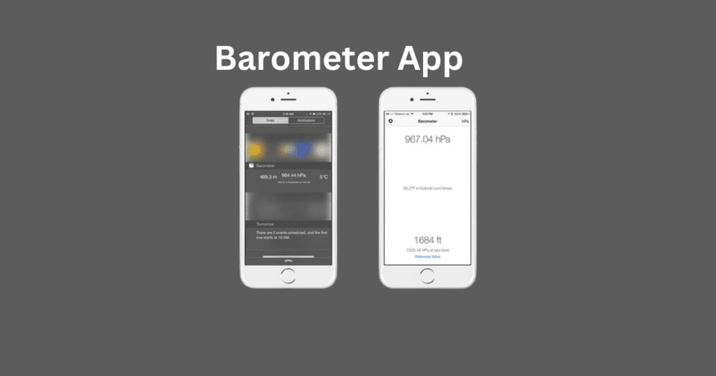 iPhone barometer app