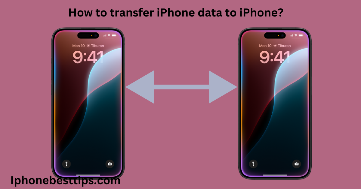 How to transfer iPhone data to iPhone?