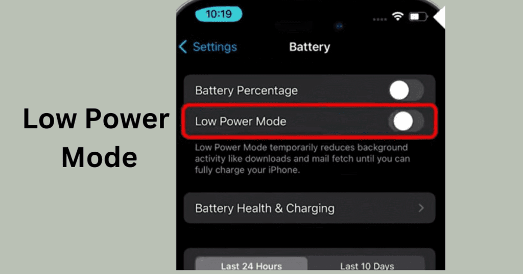 on low power mode