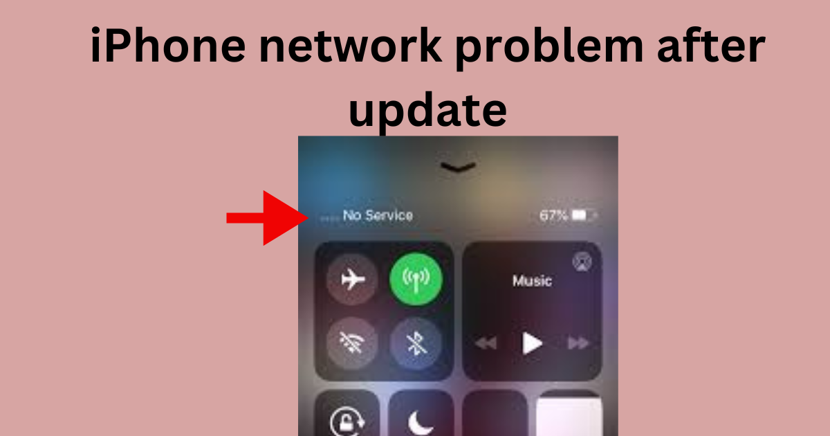 iPhone network problem after update