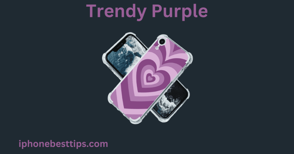 purple with black iphone