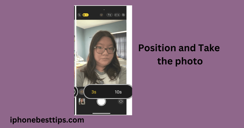 position and take the photo