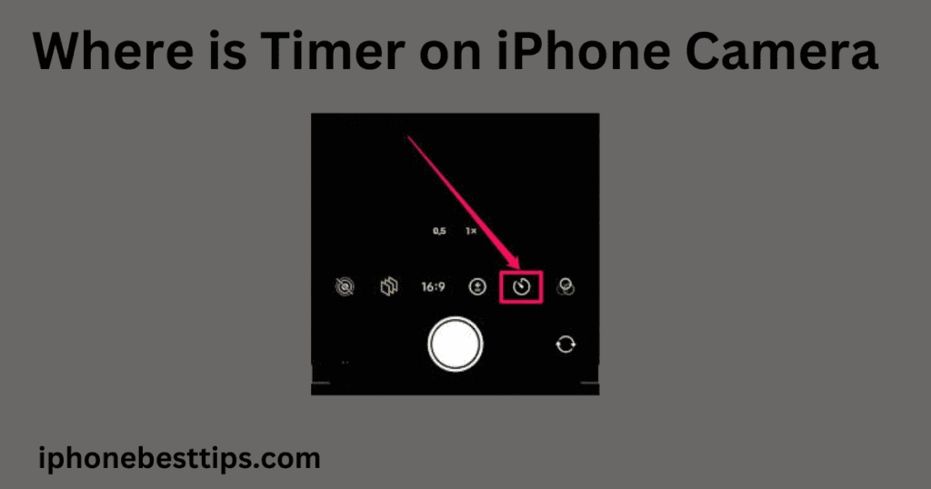 where is the timer on iPhone camera