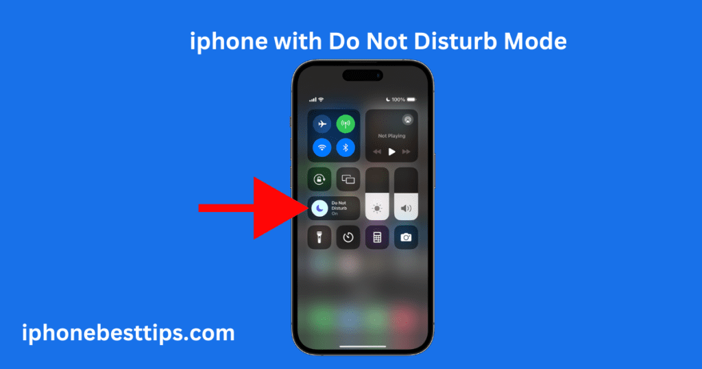 iphone with Do Not Disturb Mode