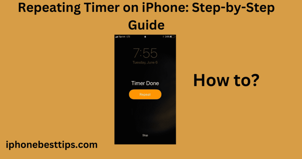 how to Set a Repeating Timer on iPhone