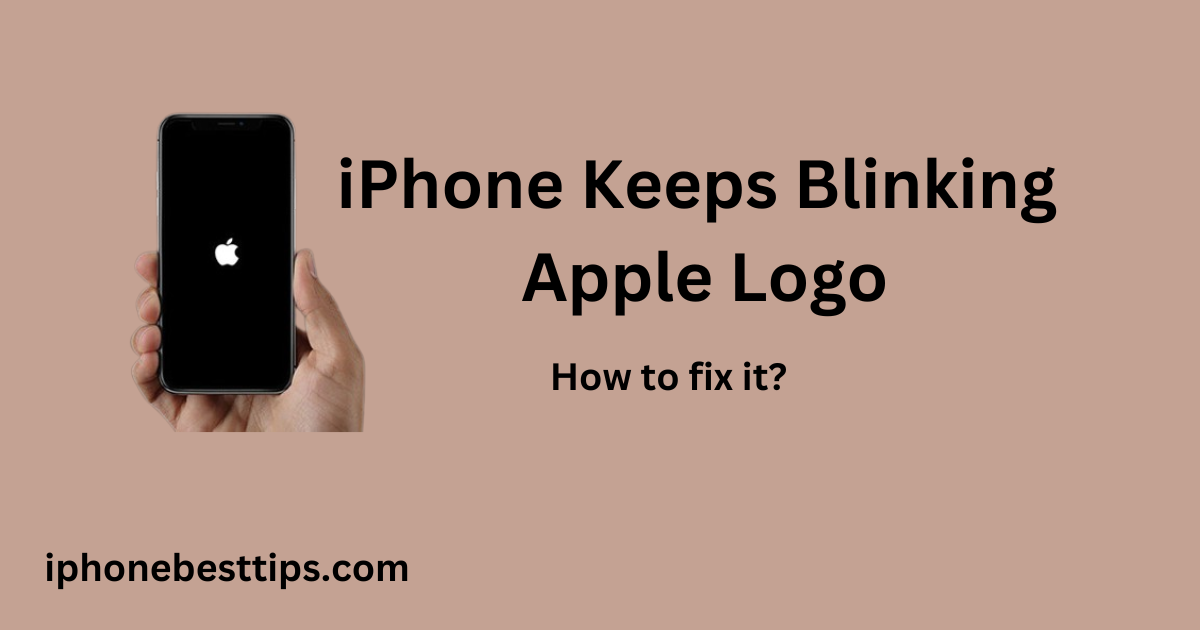 iphone keeps blinking the Apple logo