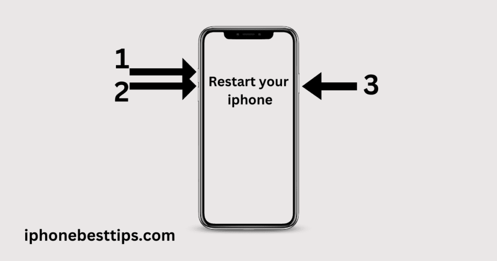 Restart your iPhone