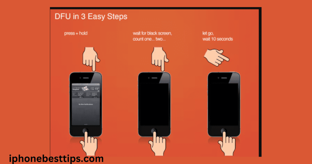 iPhone DFU mode in 3 steps