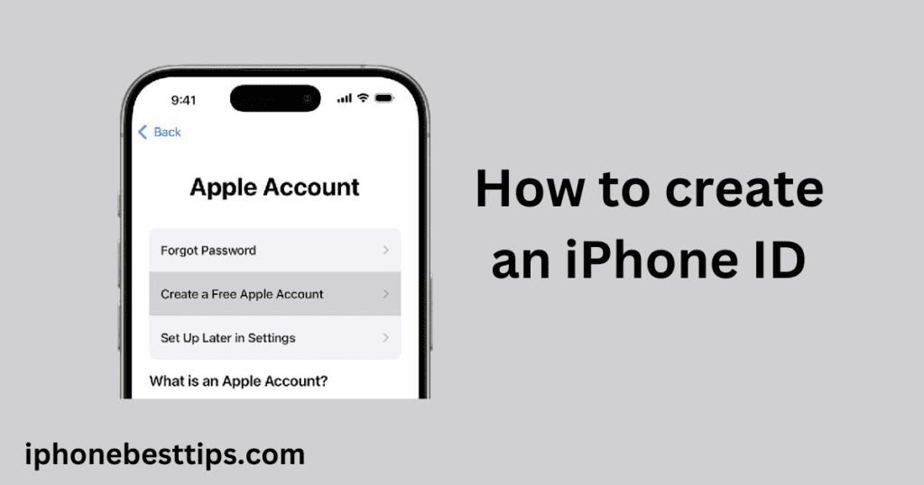 how to create an iPhone ID