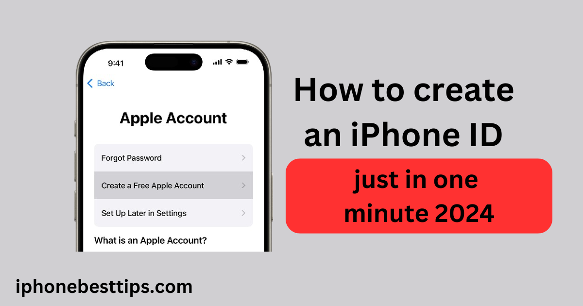 how to create an iPhone ID