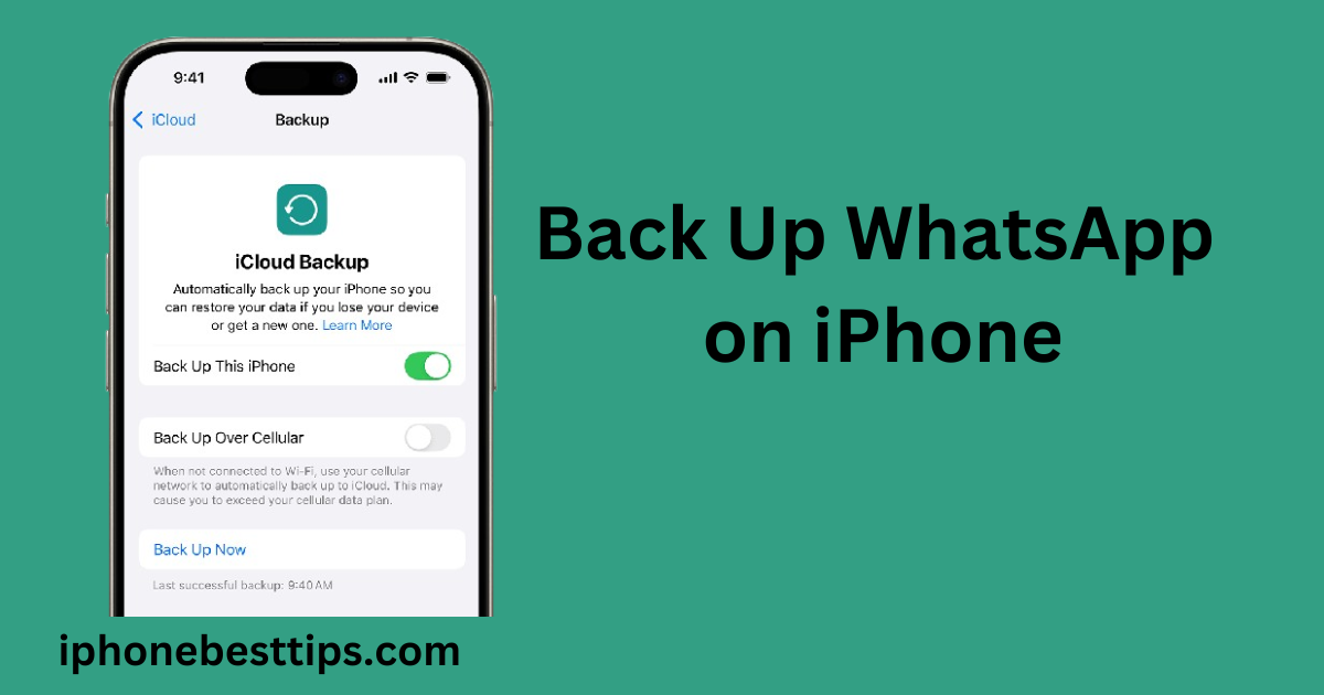 Back Up WhatsApp on iPhone