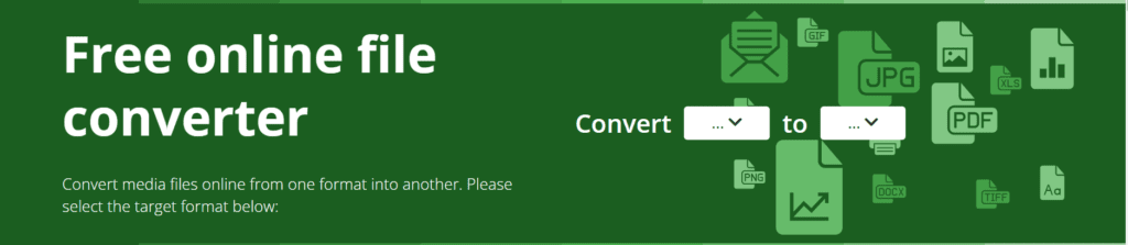 online convert-step 1