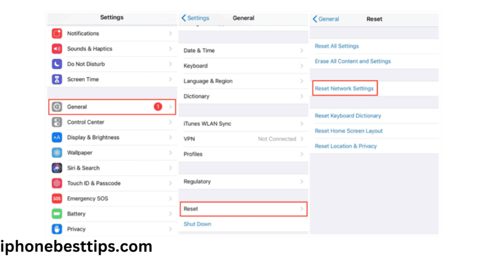 network resetting on iphone