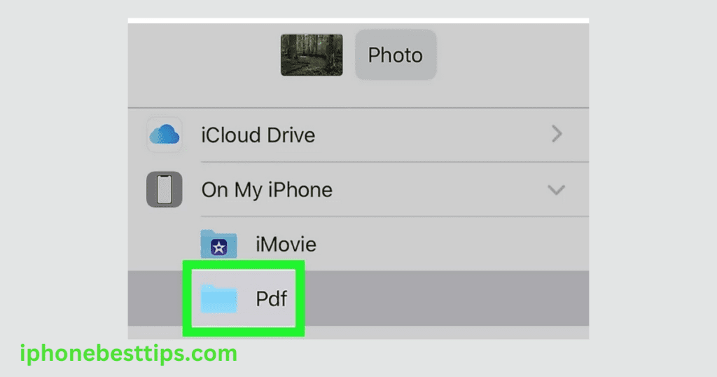 How to Save an iPhone Image as a PDF Using the Photos App-step 6